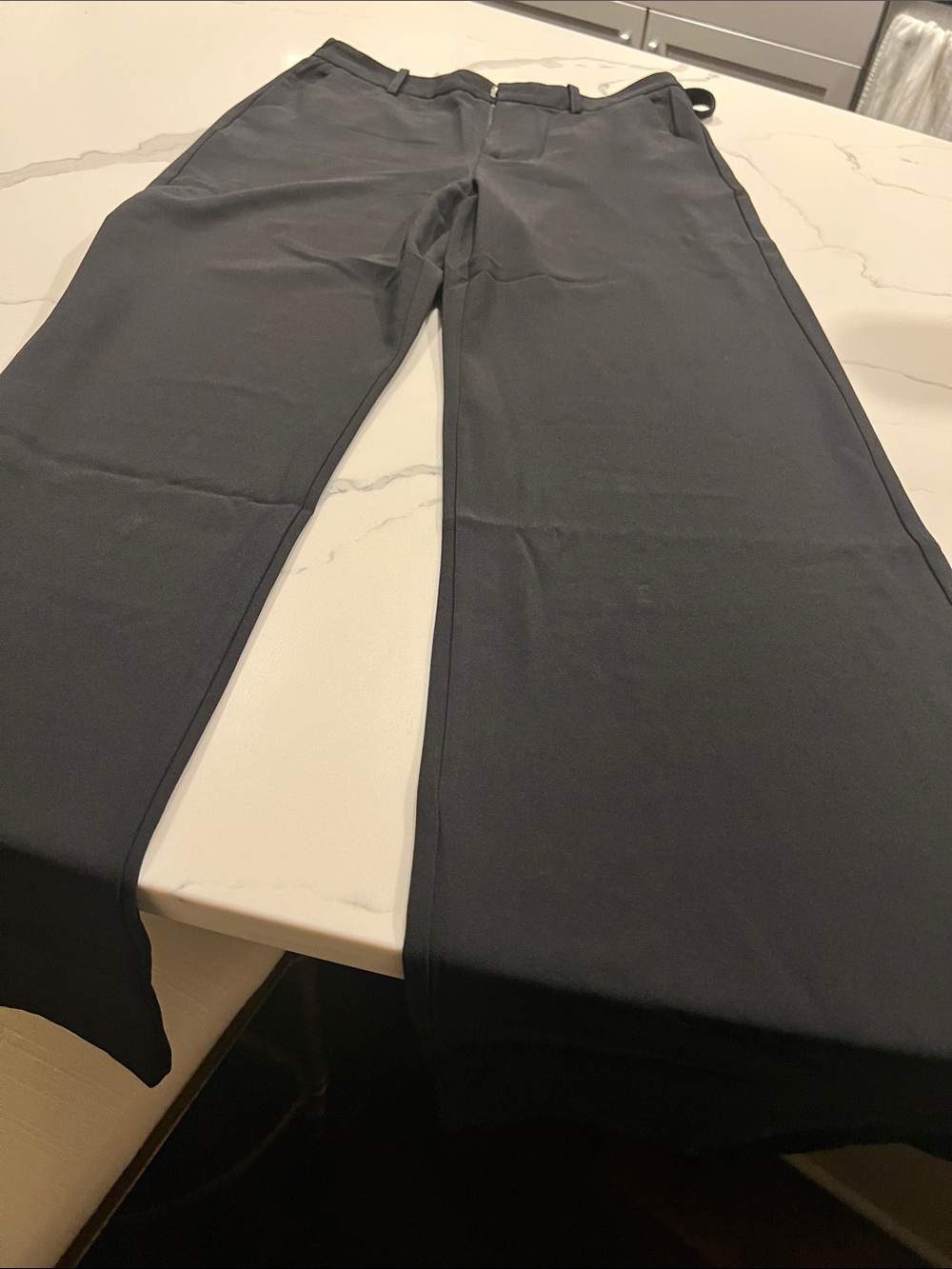 Noli Black Wide-Leg Trousers